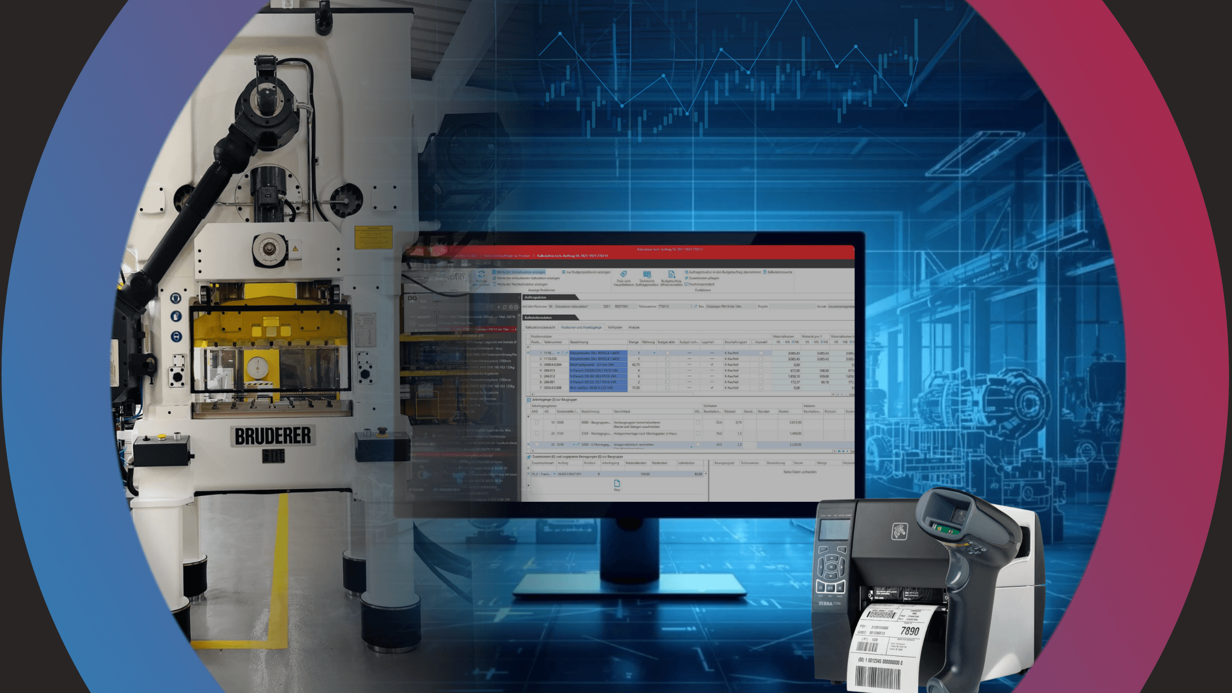 Produkte von Bruderer, Yuma und SIVAS.ERP